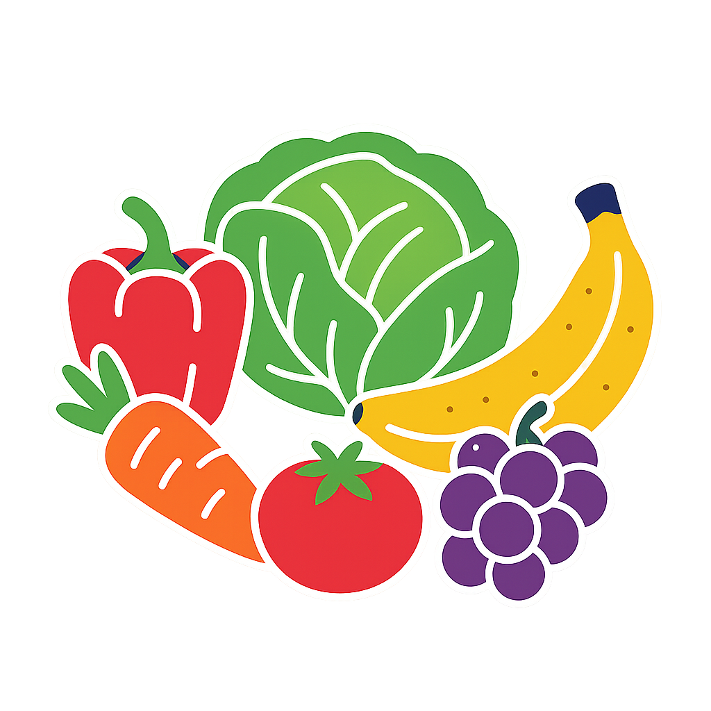 Frutas e verduras frescas na promoção de quarta-feira